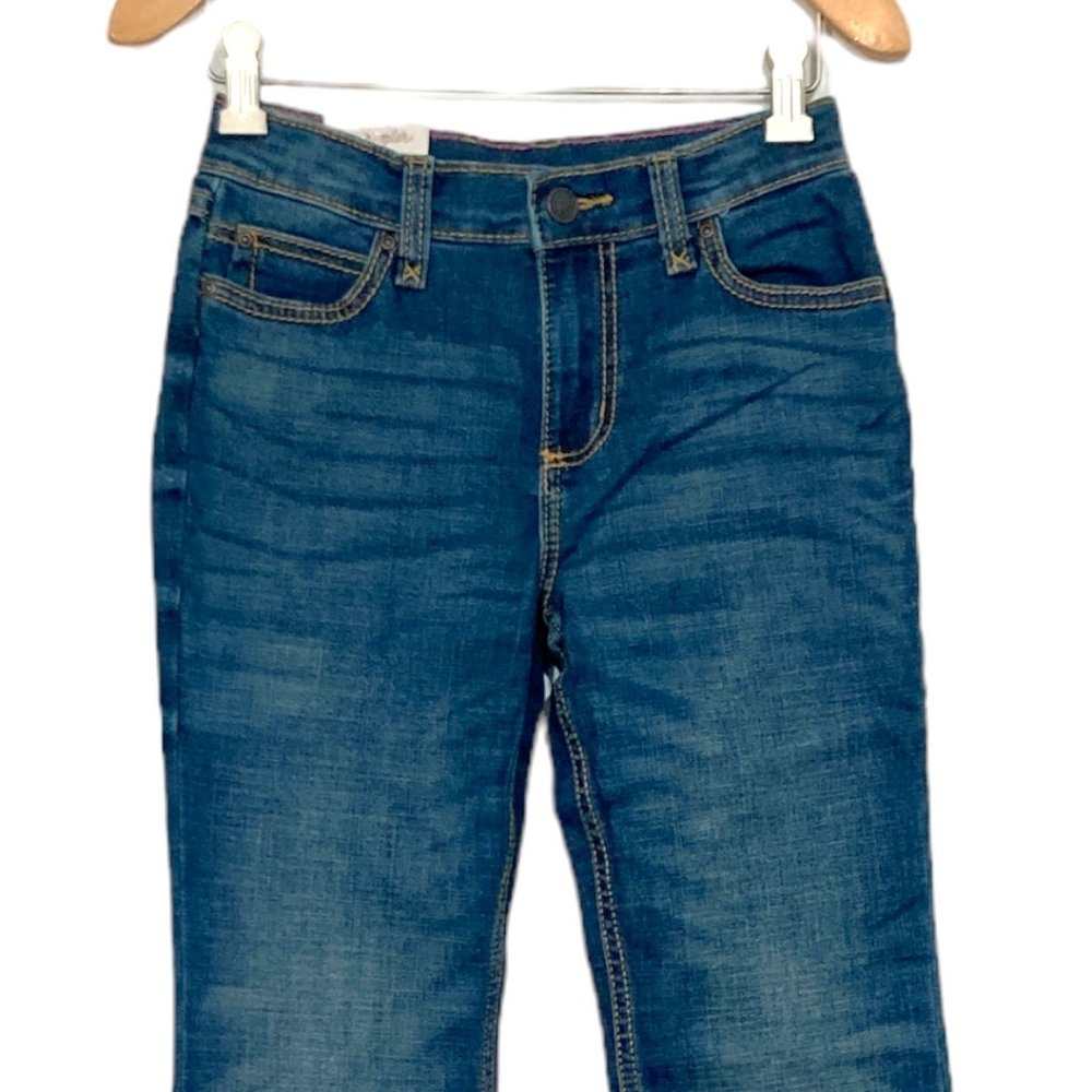 Wrangler Youth Retro Mid-rise Boot Cut Jean 1009MWGMS Blue New - Picture 2 of 6